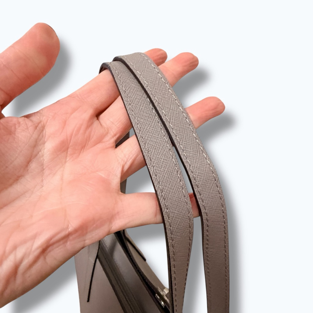 Michael Kors Large Saffiano Leather Laptop Tote Taupe Work Bag - Picture 6 of 16